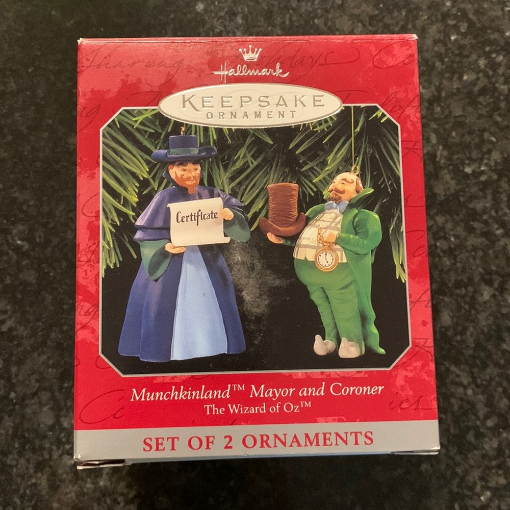 Hallmark Keepsake. Wizard of Oz. Munchkin land Mayor and coroner.